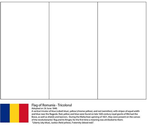 romanian flag coloring page